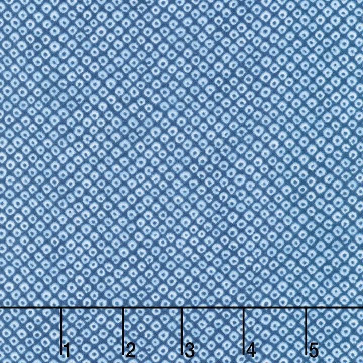 Shibori Blues - Diamonds Blue Yardage