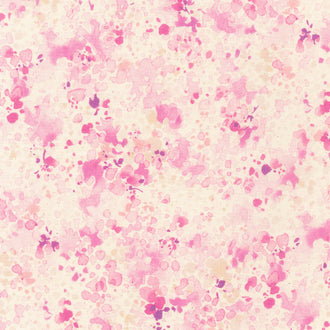 Spring Shower - Splatter Pink Yardage
