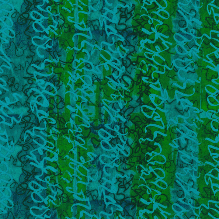 Storyboard - Squiggles Teal Yardage