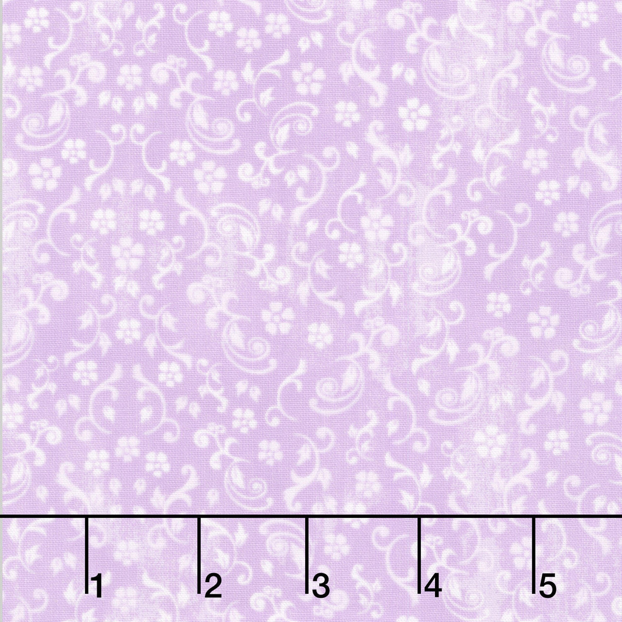 Scrolls - Lilac Yardage