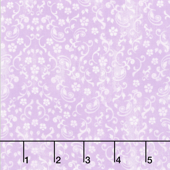 Scrolls - Lilac Yardage