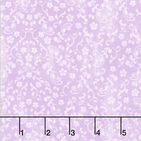 Scrolls - Lilac Yardage