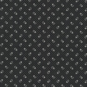 Softly - Petite Floral Black Yardage
