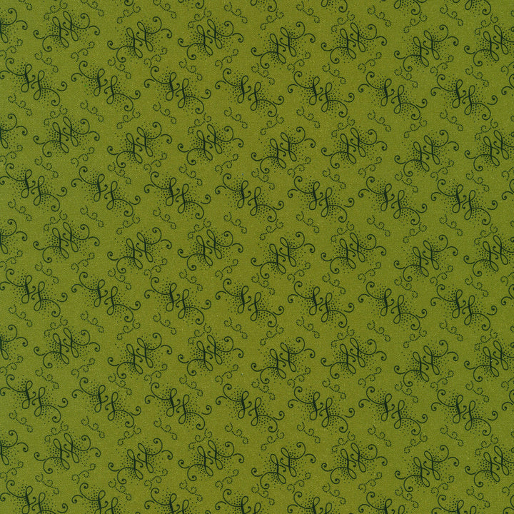 Stone Bridge - Swirls Green Yardage