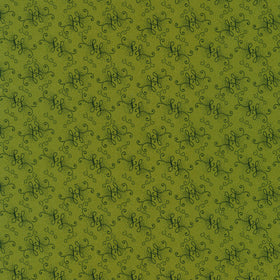Stone Bridge - Swirls Green Yardage