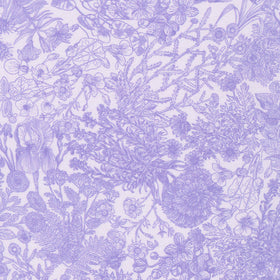 Seeds To Sew - Florals and Foliage Lavender Yardage