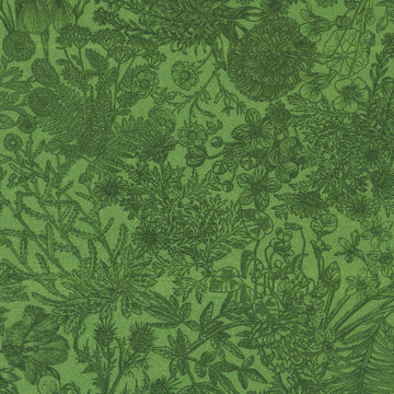 Seeds To Sew - Florals and Foliage Forest Yardage