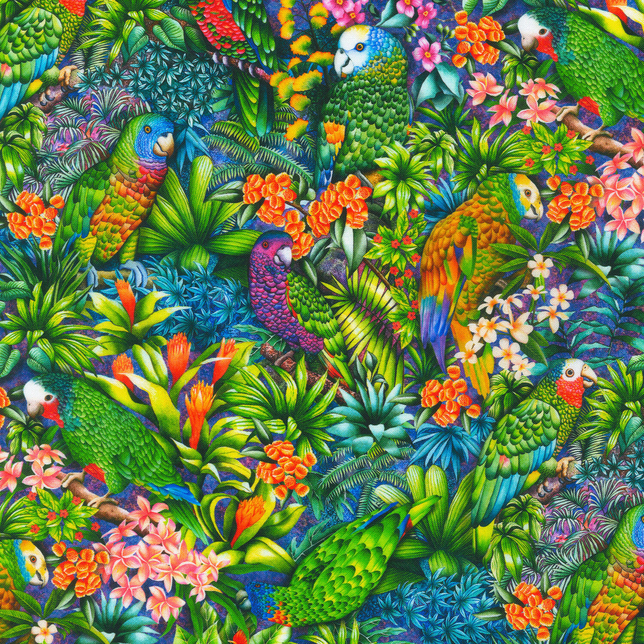 Tropical Canyon - Parrots Jungle Yardage