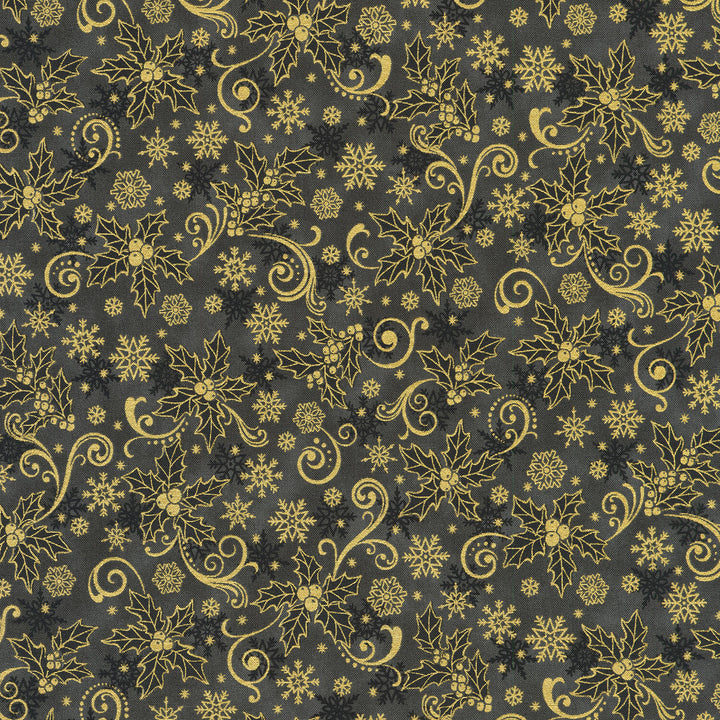 Traditional Trimmings - Charcoal Yardage