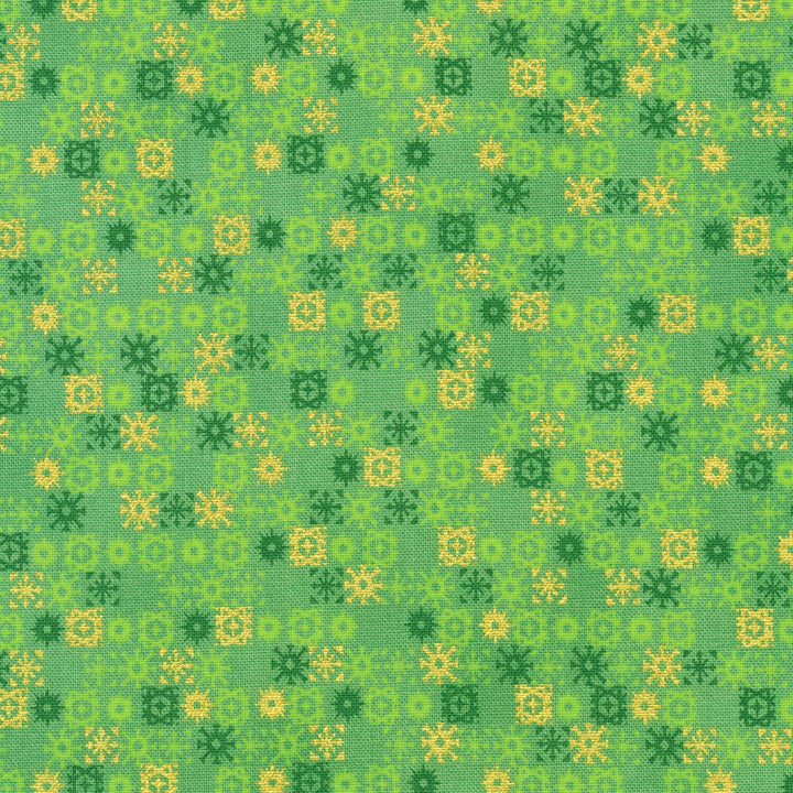 Traditional Trimmings - Geometric Holly Metallic Yardage