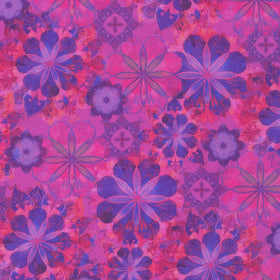 Venice - Packed Floral Amethyst Yardage