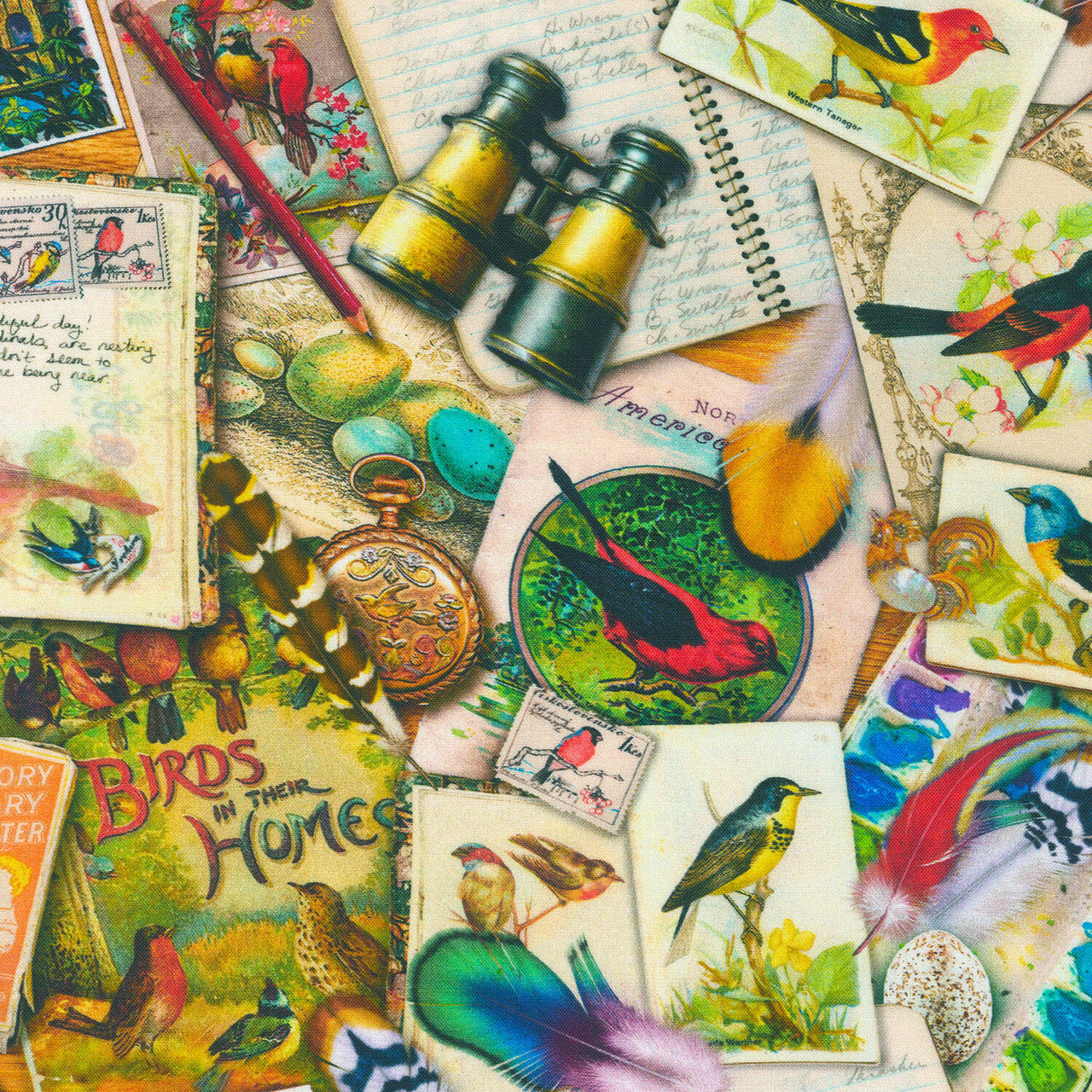 Vintage Birdwatcher - Vintage Yardage