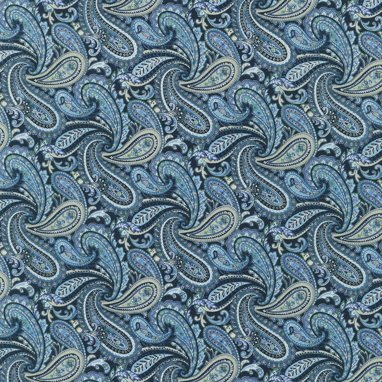 Vintage Mini Fleur - Navy Yardage