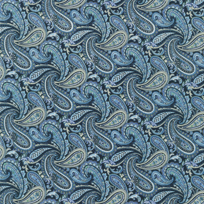 Vintage Mini Fleur - Navy Yardage