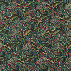 Vintage Mini Fleur - Paisley Black Yardage