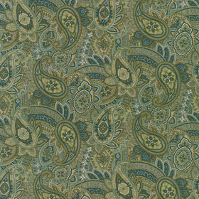 Vintage Petals & Paisleys - Intricate Paisley Beige Yardage