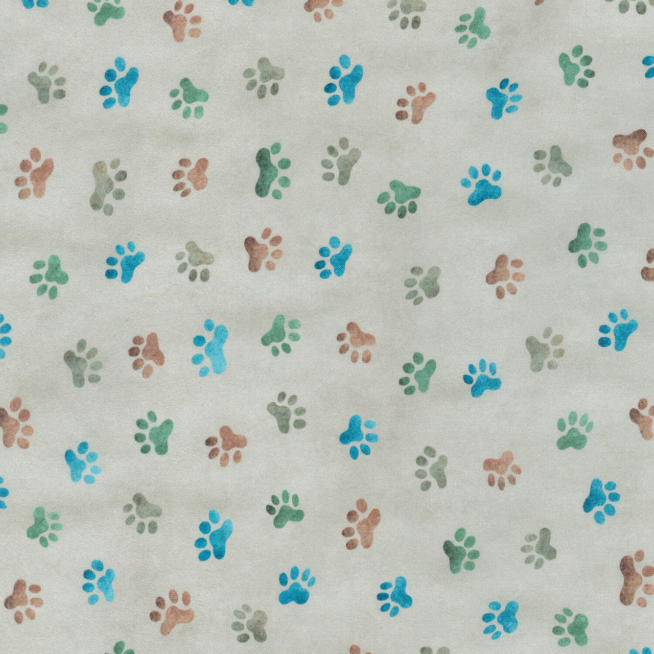 Whiskers & Tails Digital Prt. - Cocoa Yardage