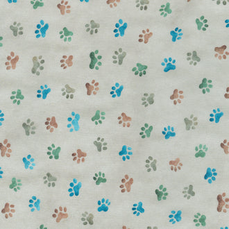 Whiskers & Tails Digital Prt. - Cocoa Yardage