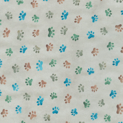 Whiskers & Tails Digital Prt. - Cocoa Yardage