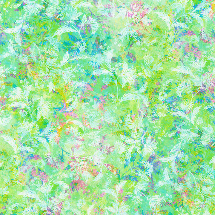 Wild Vista - Shadow Flowers Sweet Pea Yardage