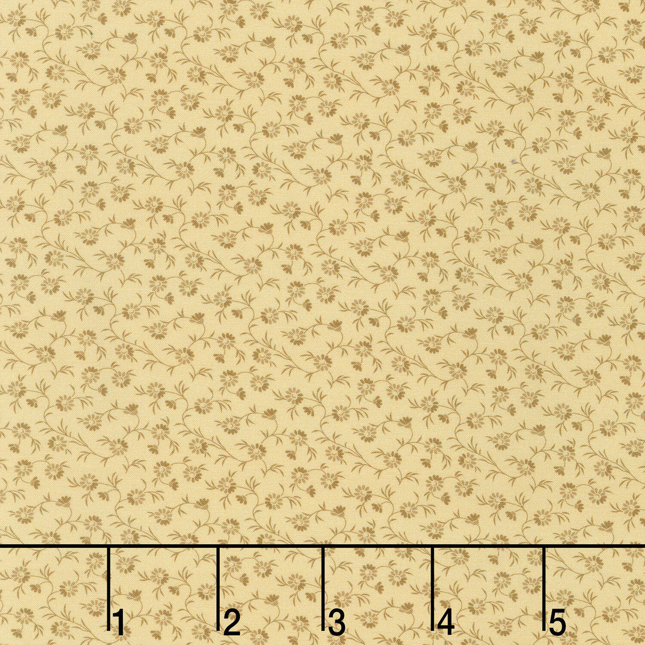 Wild Oats & Honey - Mini Floral Flax Yardage
