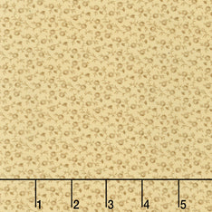 Wild Oats & Honey - Mini Floral Flax Yardage