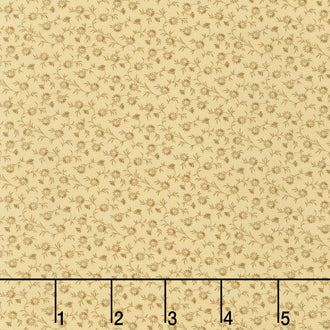 Wild Oats & Honey - Mini Floral Flax Yardage