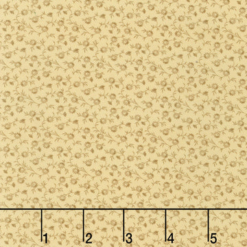 Wild Oats & Honey - Mini Floral Flax Yardage