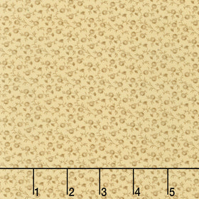 Wild Oats & Honey - Mini Floral Flax Yardage