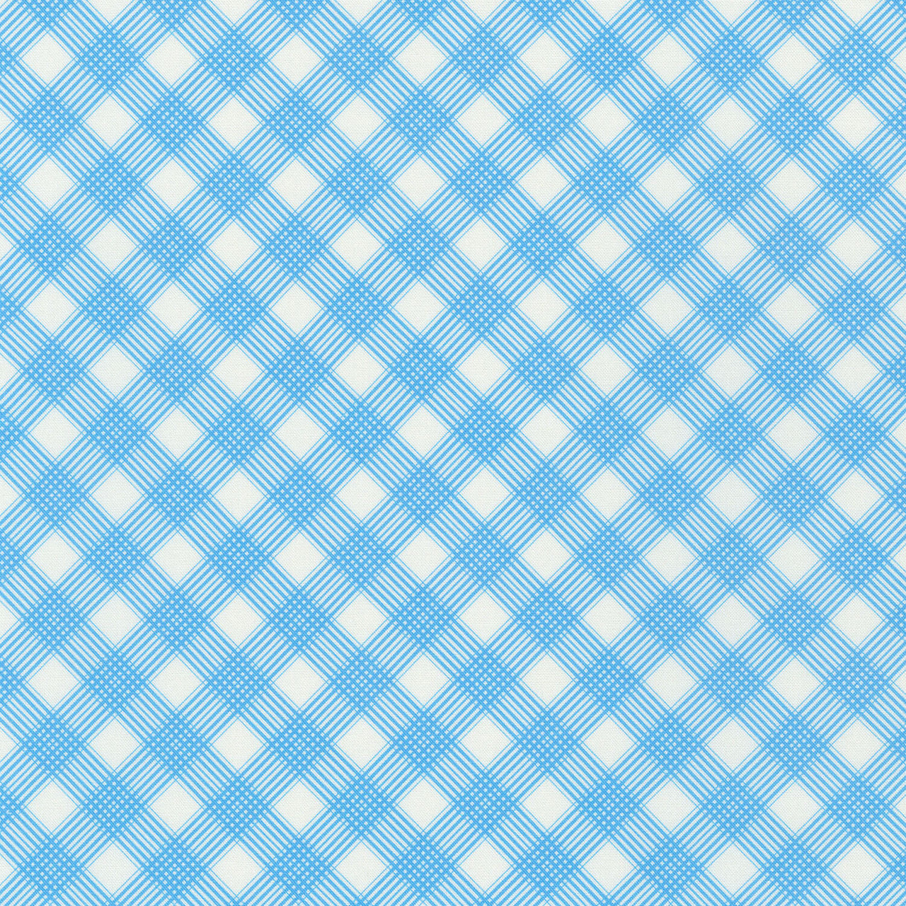 Daisy's Bluework - Plaid Yardage