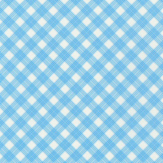 Daisy's Bluework - Plaid Yardage