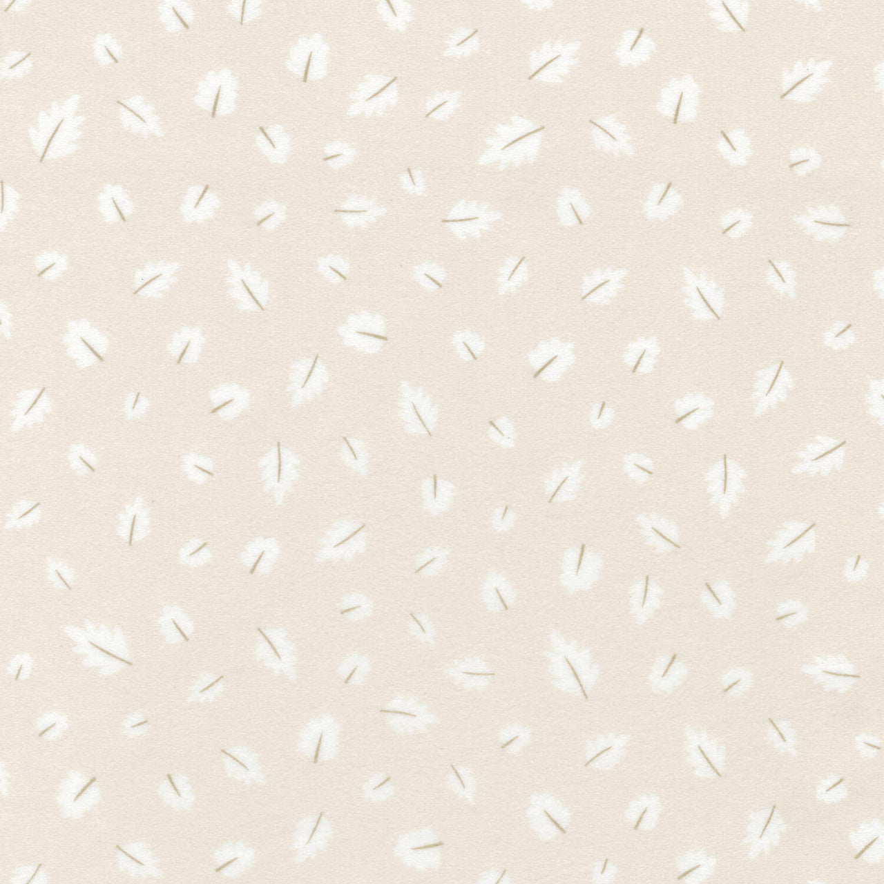 Gentle Night Flannel - Leaves Taupe Yardage