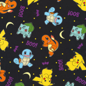 Pokemon - Characters Tossed Jet Yardage