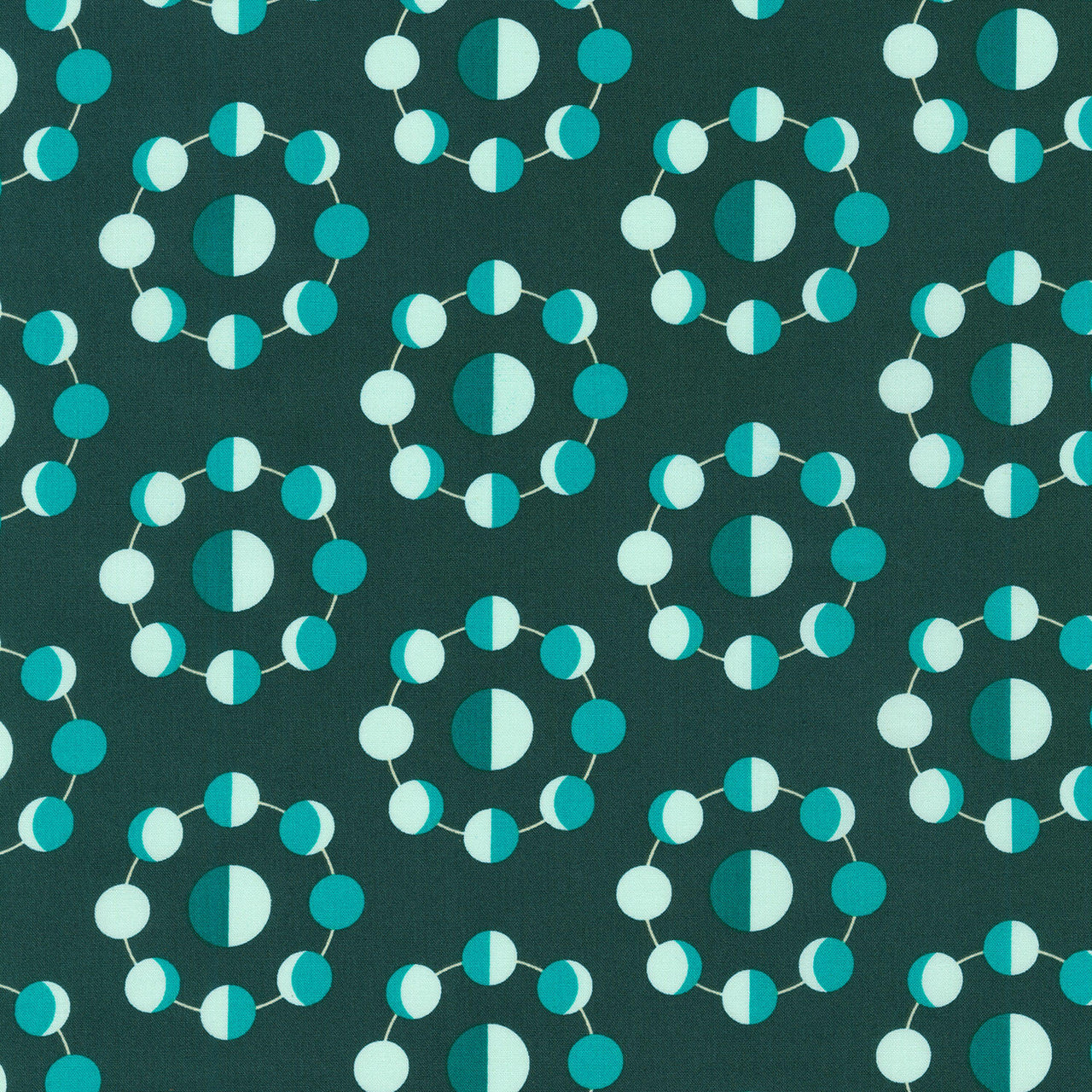 Planetarium - Circles Emerald Yardage