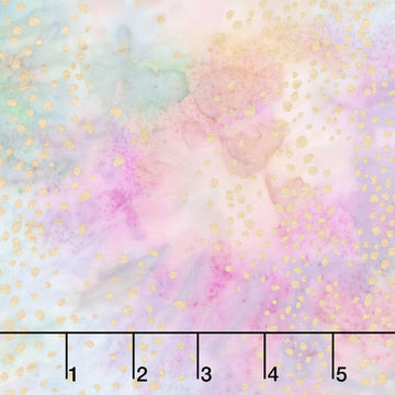 Winter Theme Batiks - Marble Metallic Yardage