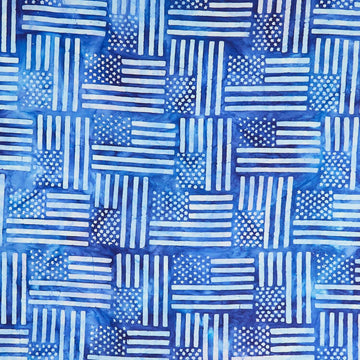Artisan Batiks - Star Spangled Dots Blue Yardage