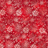 Artisan Batiks - Star Spangled Fireworks, Stars Red Yardage