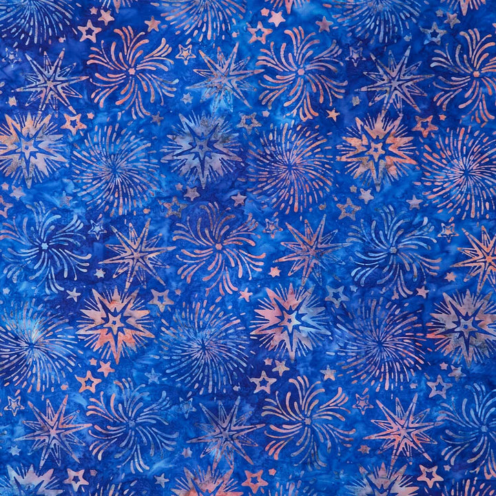 Artisan Batiks - Star Spangled Fireworks, Stars Americana Yardage