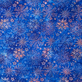 Artisan Batiks - Star Spangled Fireworks, Stars Americana Yardage
