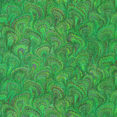 Library of Rarities - Feathers Emerald Yardage
