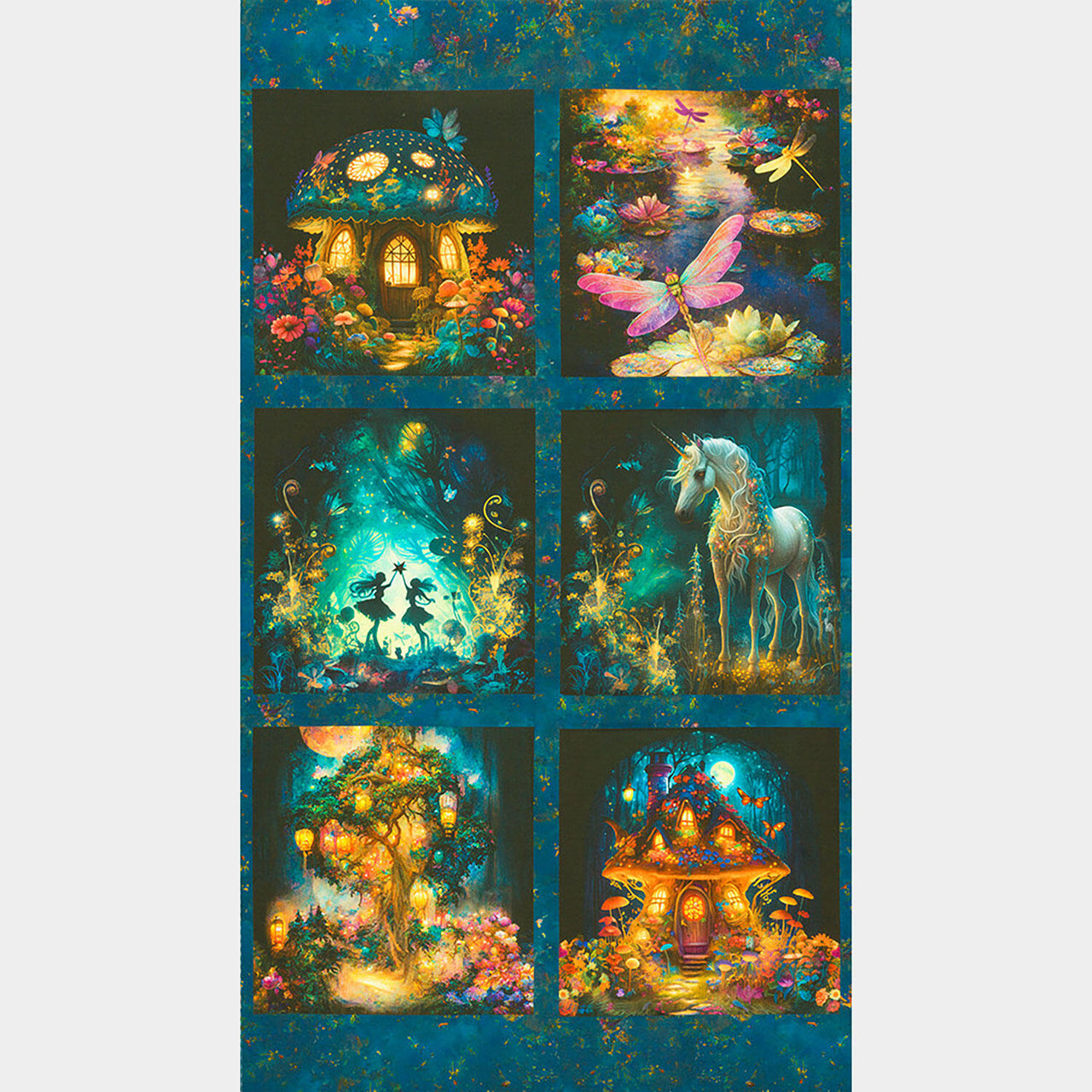 Night Fable - Fairytale Garden Multi Panel