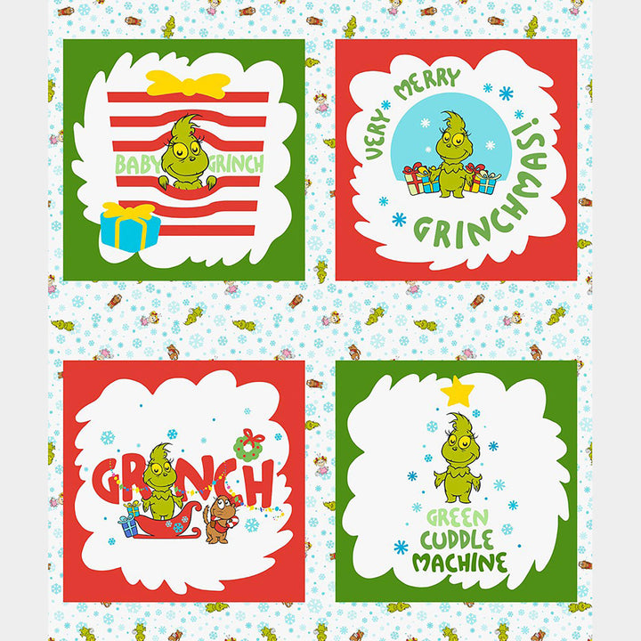 Little Grinch - Little Grinch Blocks Multi Panel