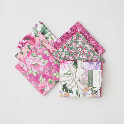 Decadent Blossoms Favorites Magenta Fat Quarter Bundle 5 Piece