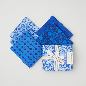 Jardin Blue Favorites Cobalt Fat Quarter Bundle - 5 Pieces