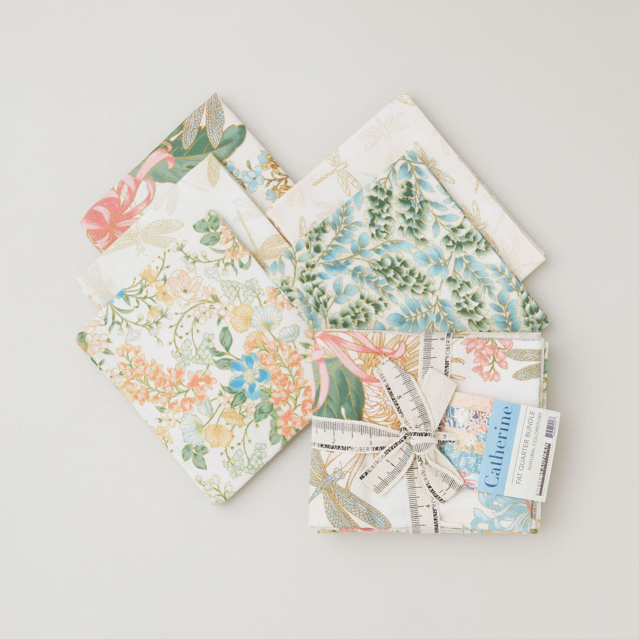 Catherine Favorites Natural Metallic Fat Quarter Bundle 5 Piece