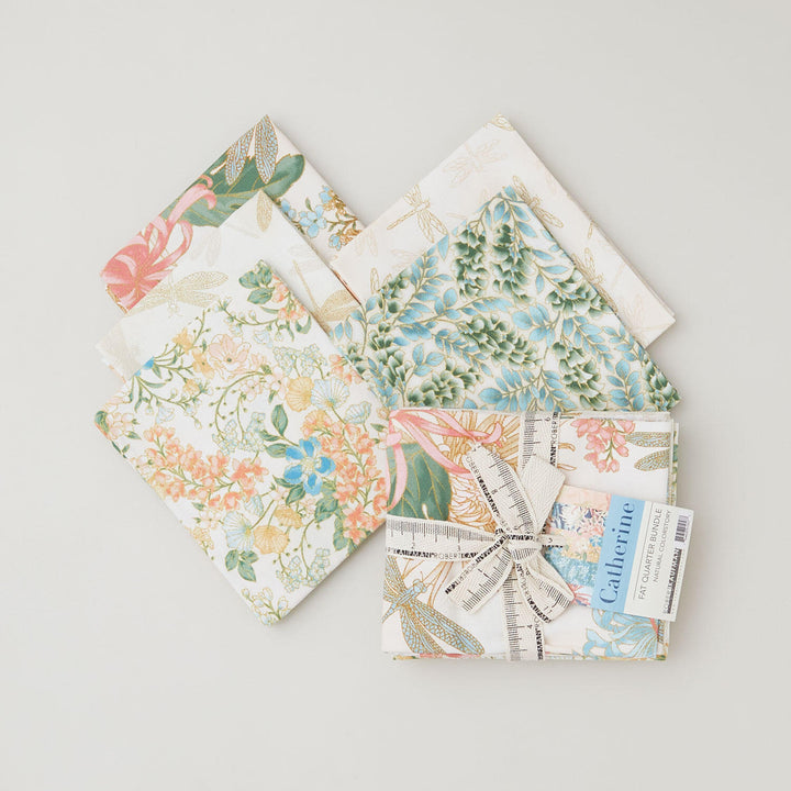 Catherine Favorites Natural Metallic Fat Quarter Bundle 5 Piece