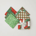 Festive Christmas Favorites Green Fat Quarter Bundle - 5 Piece