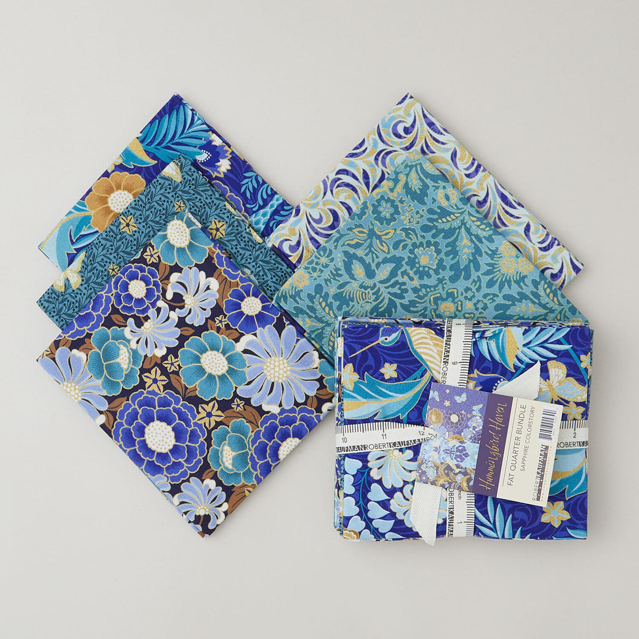 Hummingbird Haven Favorites Sapphire Fat Quarter Bundle 5 Piece
