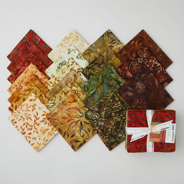 Autumn Skies Batiks Favorites Fat Quarter Bundle 21 piece