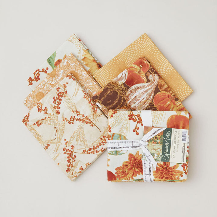 September Fields Favorites Natural Fat Quarter Bundle - 5 Piece